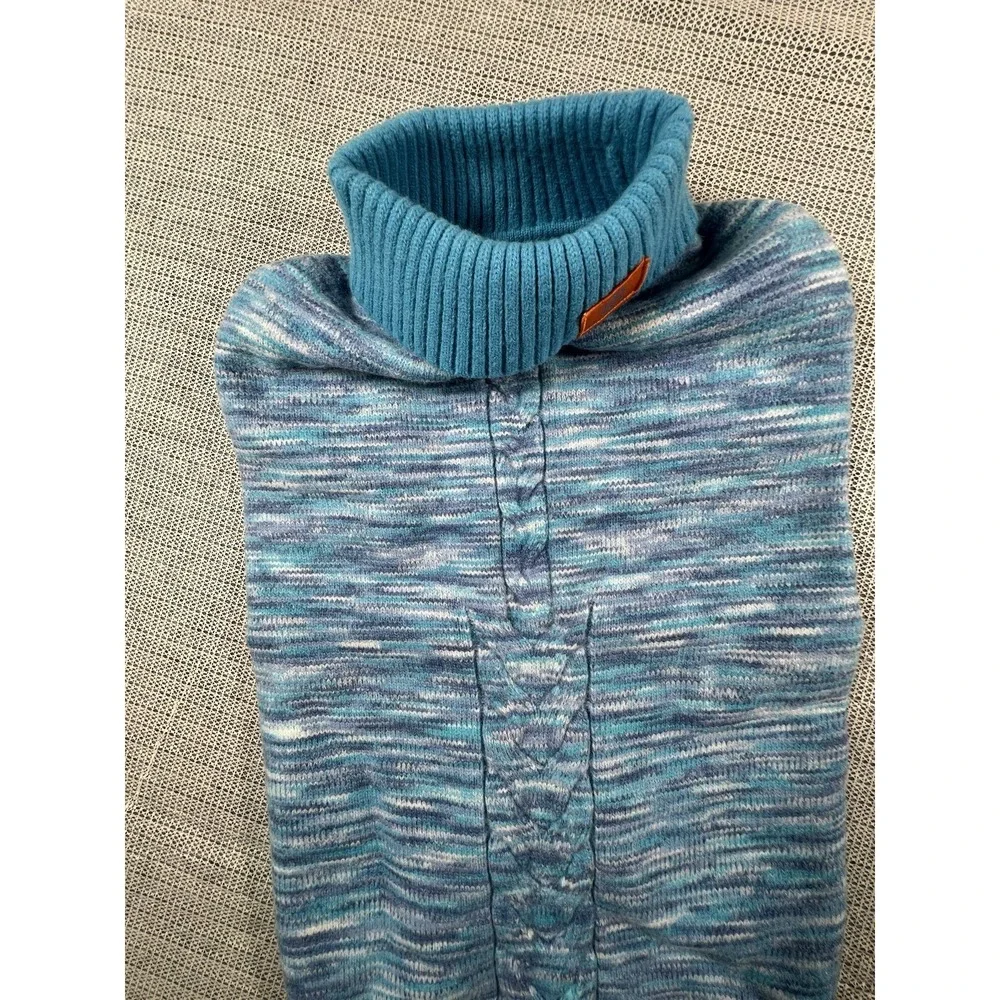 On the roll Warm Dog Sweater 2XL Blue  Acrylic Winter Apparel (30-45 Lb )